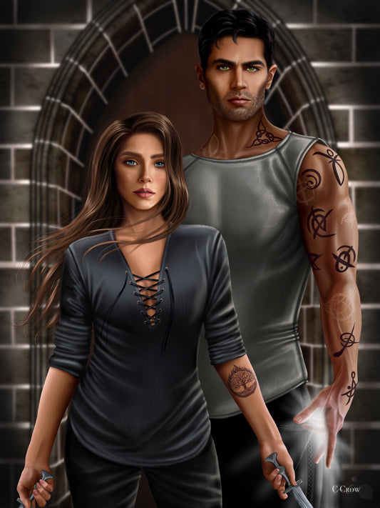 Evansfire Character Art of Hale and Davis